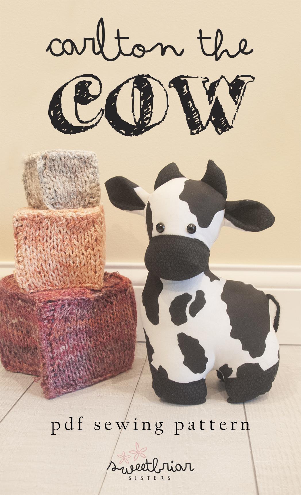 cow pdf sewing pattern · Sweetbriar Sisters