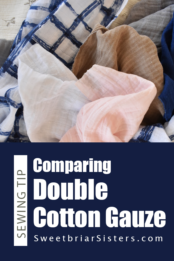 comparing double cotton gauze