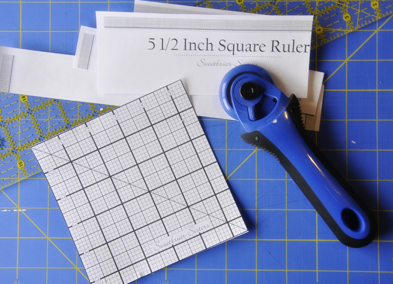 Free 5 1/2 Inch Square Quilting Ruler Printable · Sweetbriar Sisters