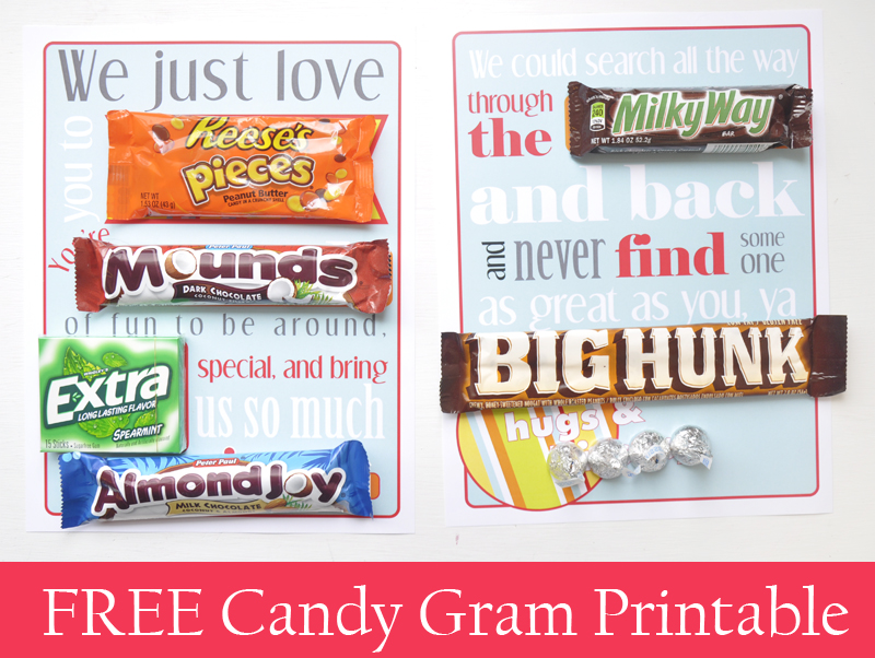 Free Candy Gram Printable Sweetbriar Sisters