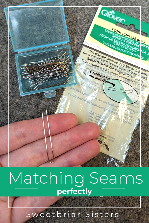 matching seams with fork pins