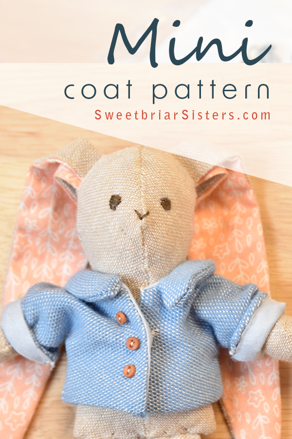 miniature doll coat pattern