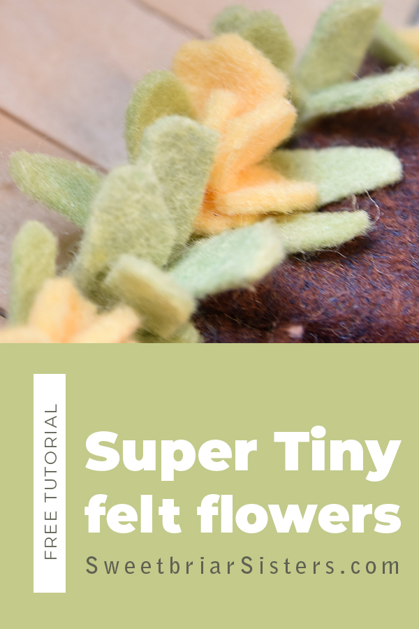 felt flower tutorial