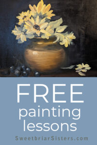 Free And Cheap Painting Lessons Sweetbriar Sisters   Free Oil Painting Lessons Online 200x300 